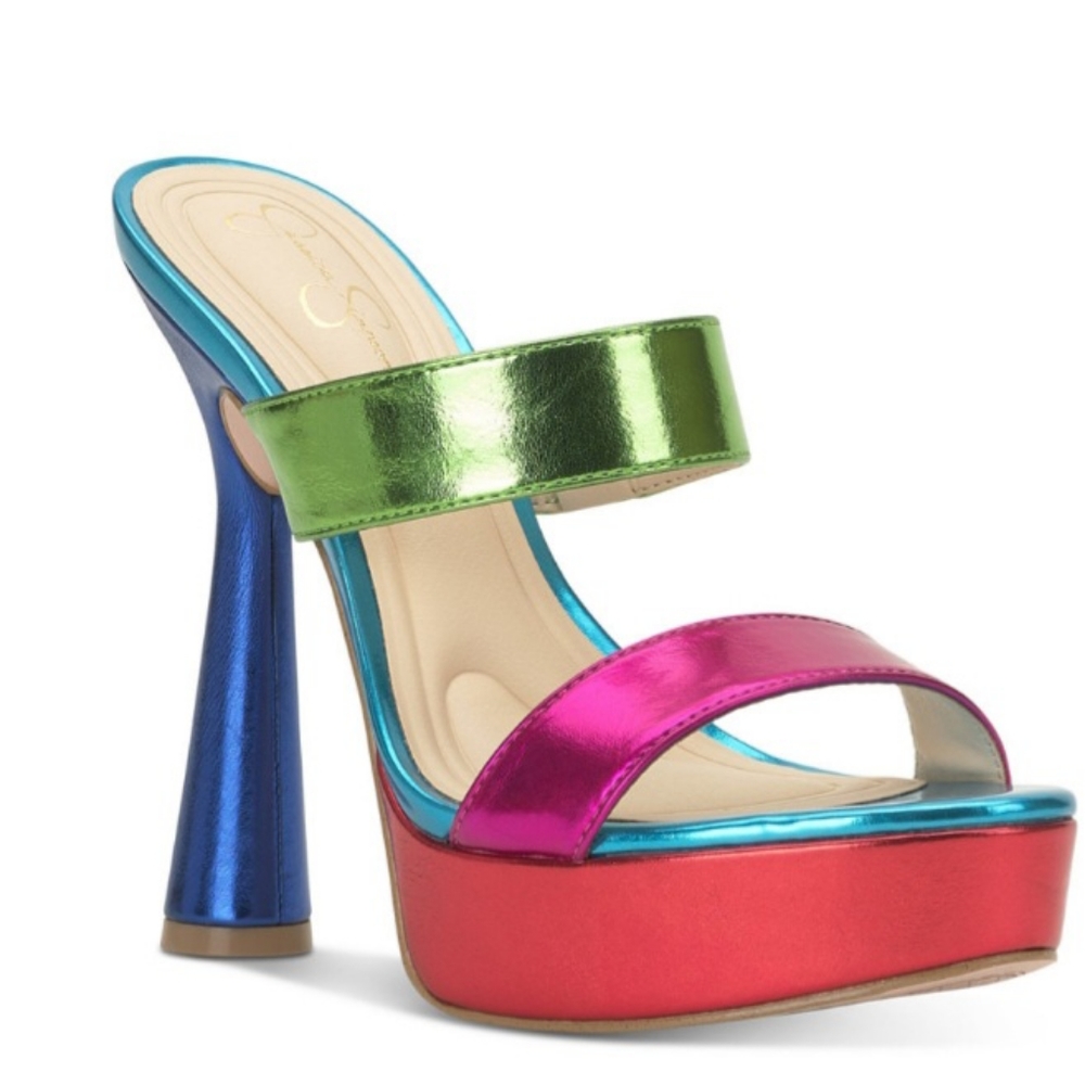 Jessica Simpson Multicolor Platform Heels